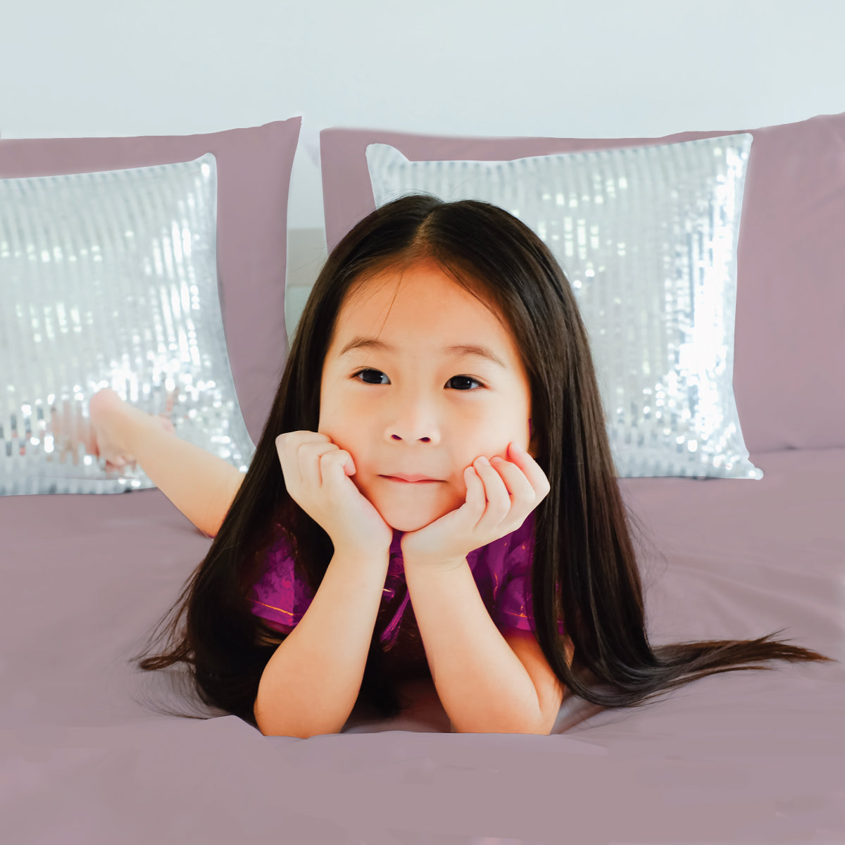 Sensory Fitted Bed Sheet - Blush
