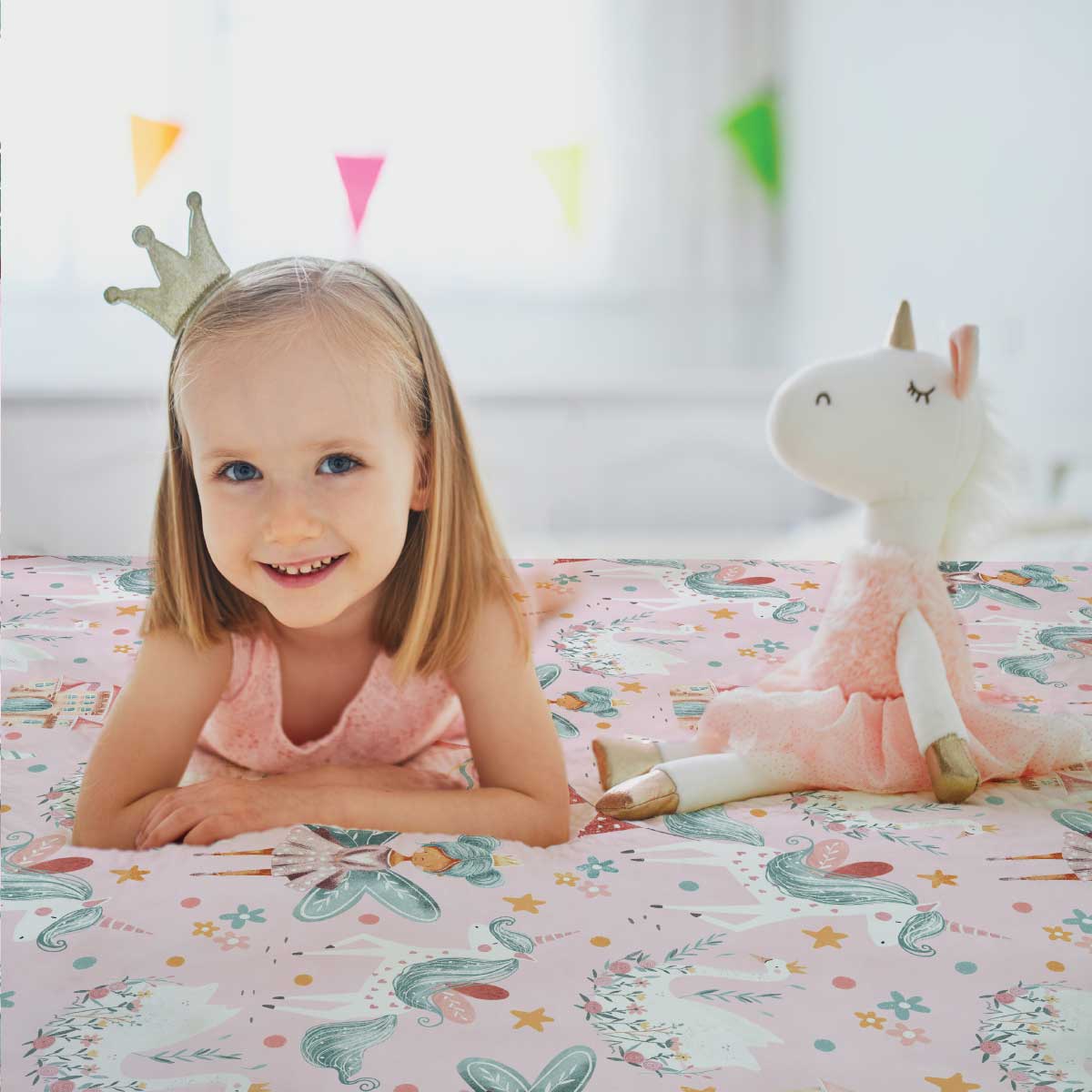 Sensory Fitted Bed Sheet - Fairy Kingdom