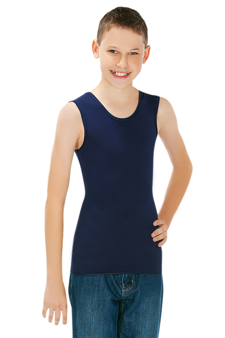 1 (19") or (48-49cm) / Navy - CalmCare Calming Undervest | Boys - Vests - CalmCare