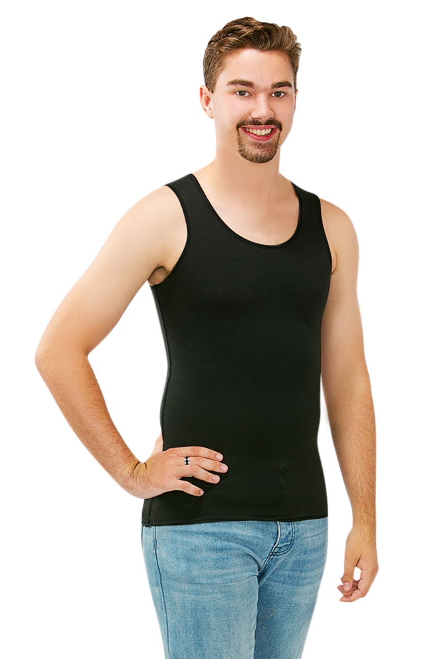 2XS (31") or (80-84cm) / Black - CalmCare Calming Undervest | Men - Vests - CalmCare