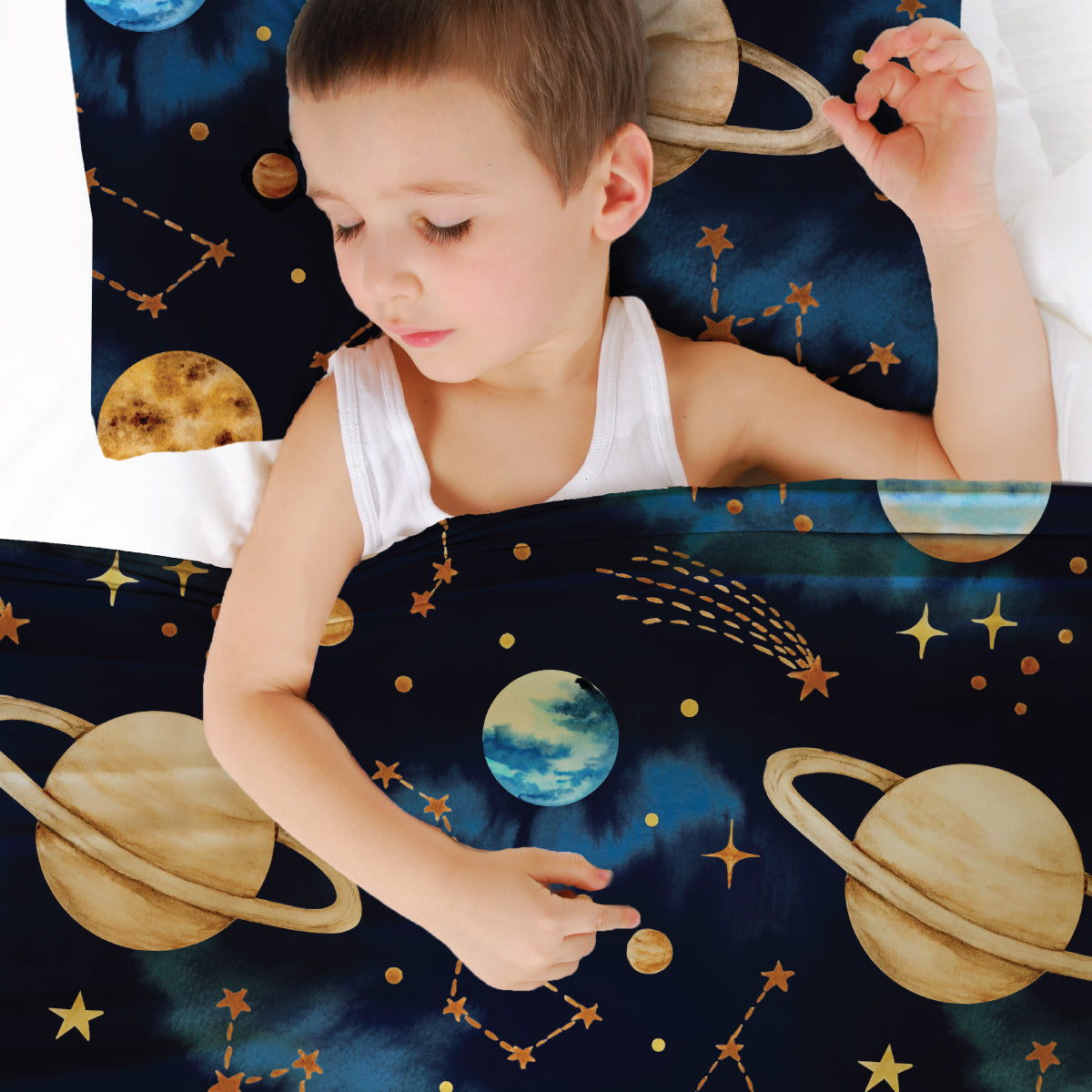 - Outer Space Sensory Compression Bed Sheet - Sensory Compression Bed Sheet - CalmCare