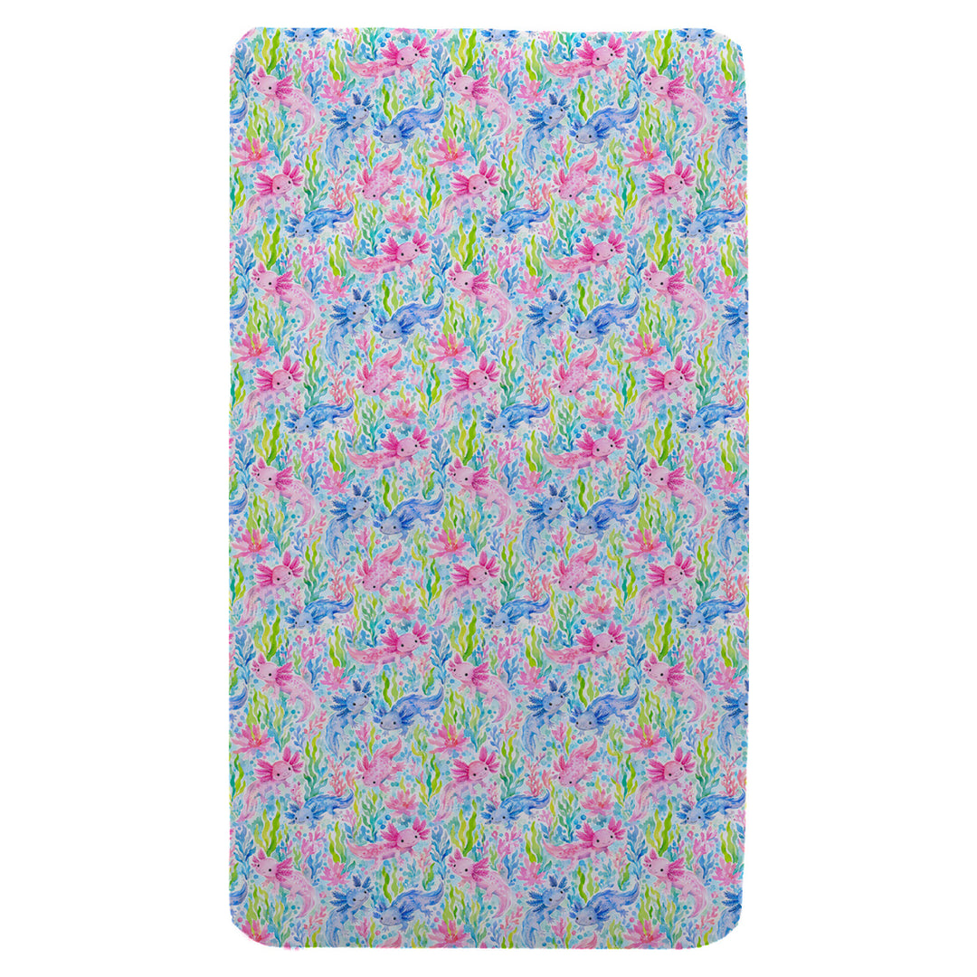 Sensory Fitted Bed Sheet - Axolotl Friends CalmCare