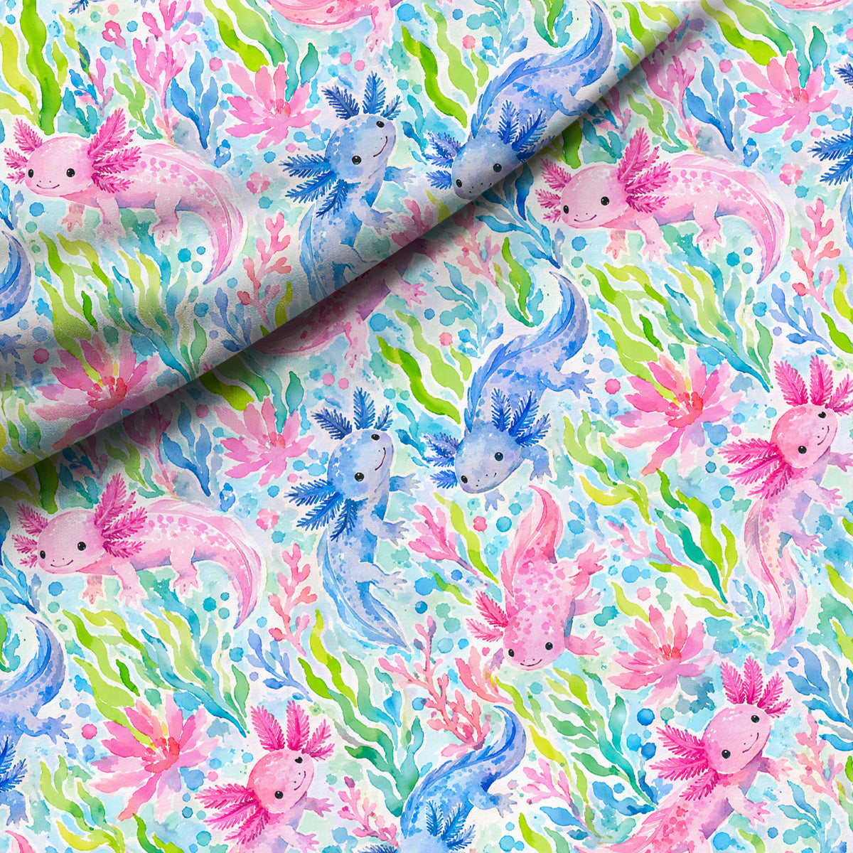 Sensory Compression Bed Sheet - Axolotl Friends