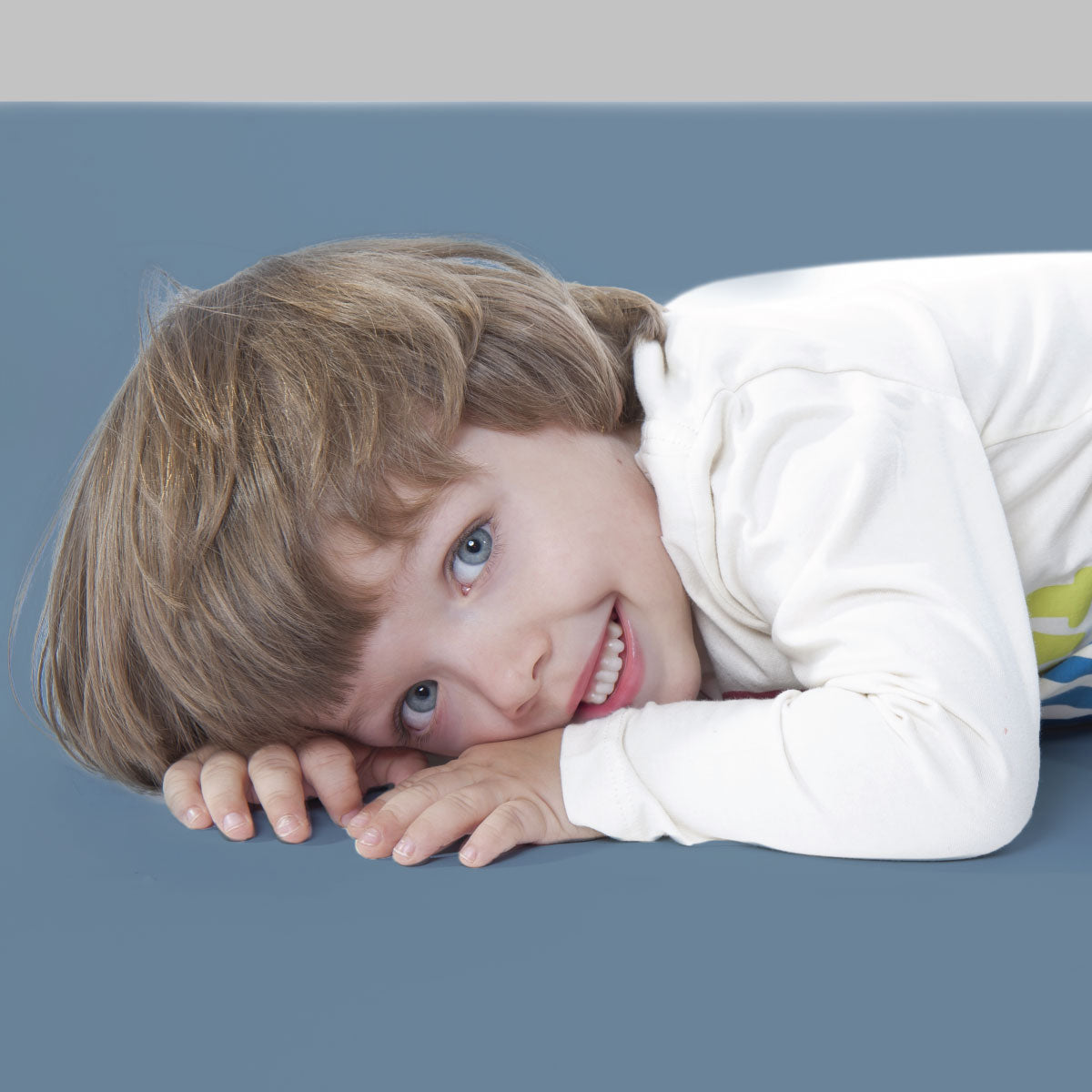 Sensory Fitted Bed Sheet - Stone Blue