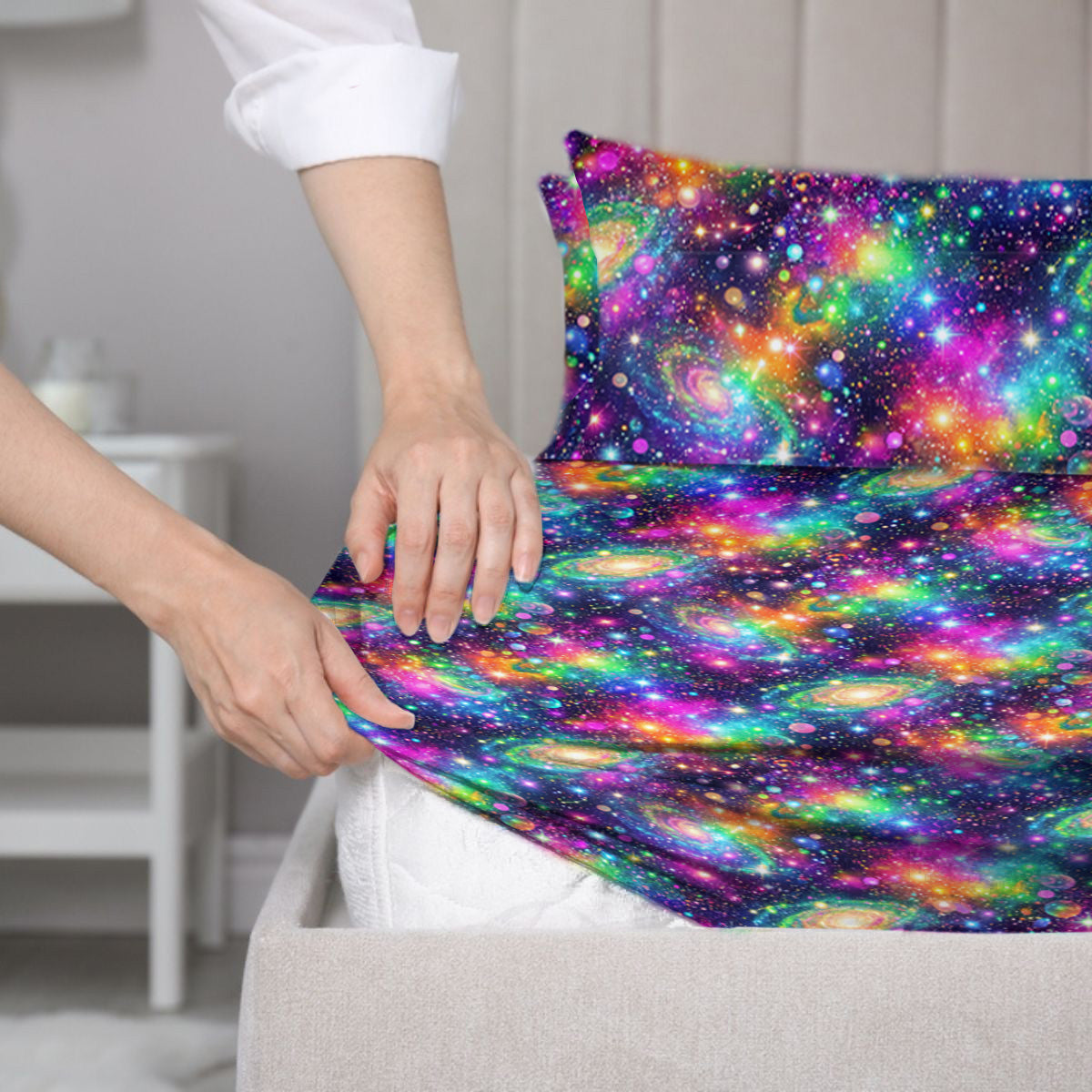 Sensory Fitted Bed Sheet - Supernova