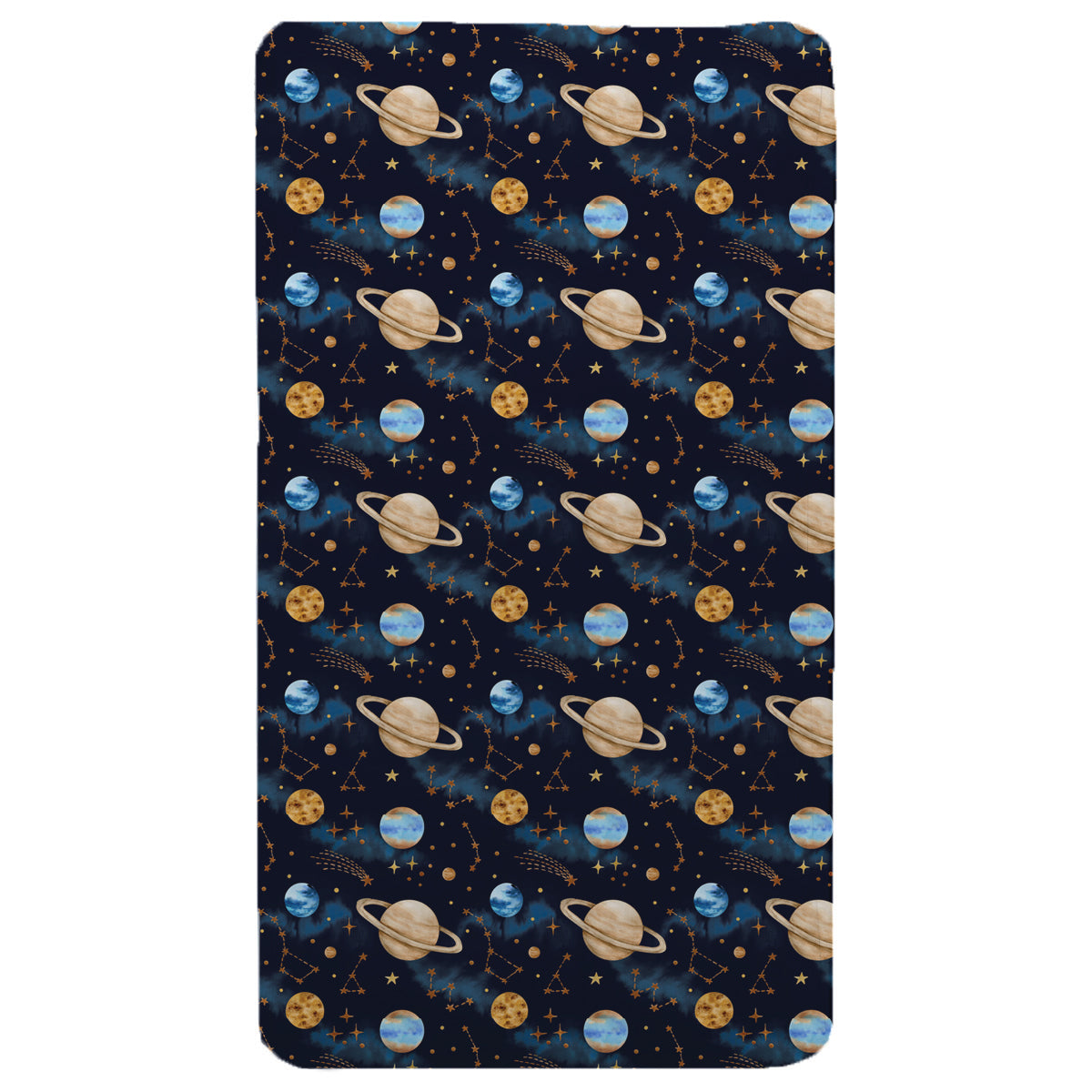 - Outer Space Sensory Fitted Bed Sheet - Sensory Fitted Bed Sheet - CalmCare