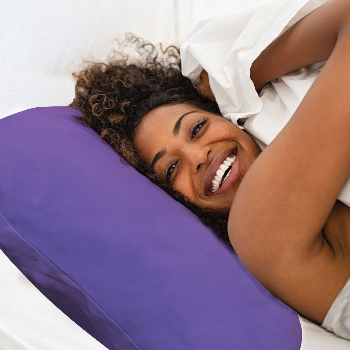 - Curved Purple Sensory Pillowcase - Pillowcase - CalmCare