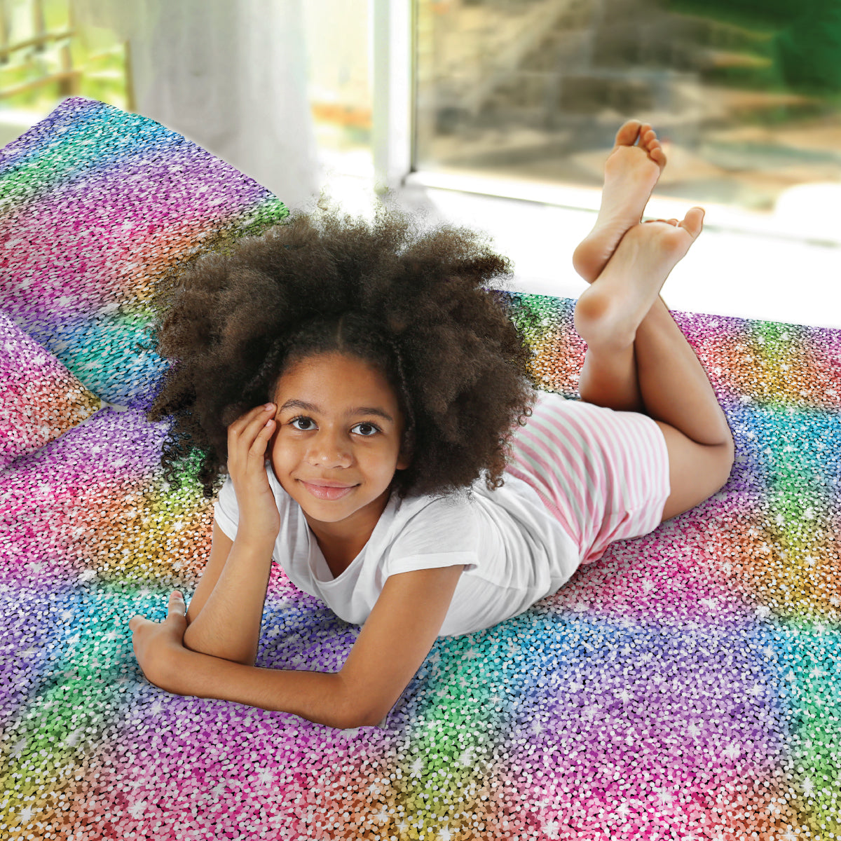 - Sparkles Sensory Fitted Bed Sheet - Sensory Fitted Bed Sheet - CalmCare